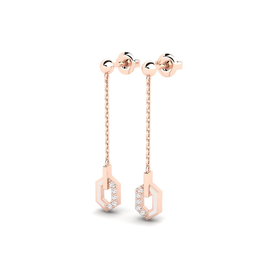 9ct Rose Gold Women's Earring Roseum