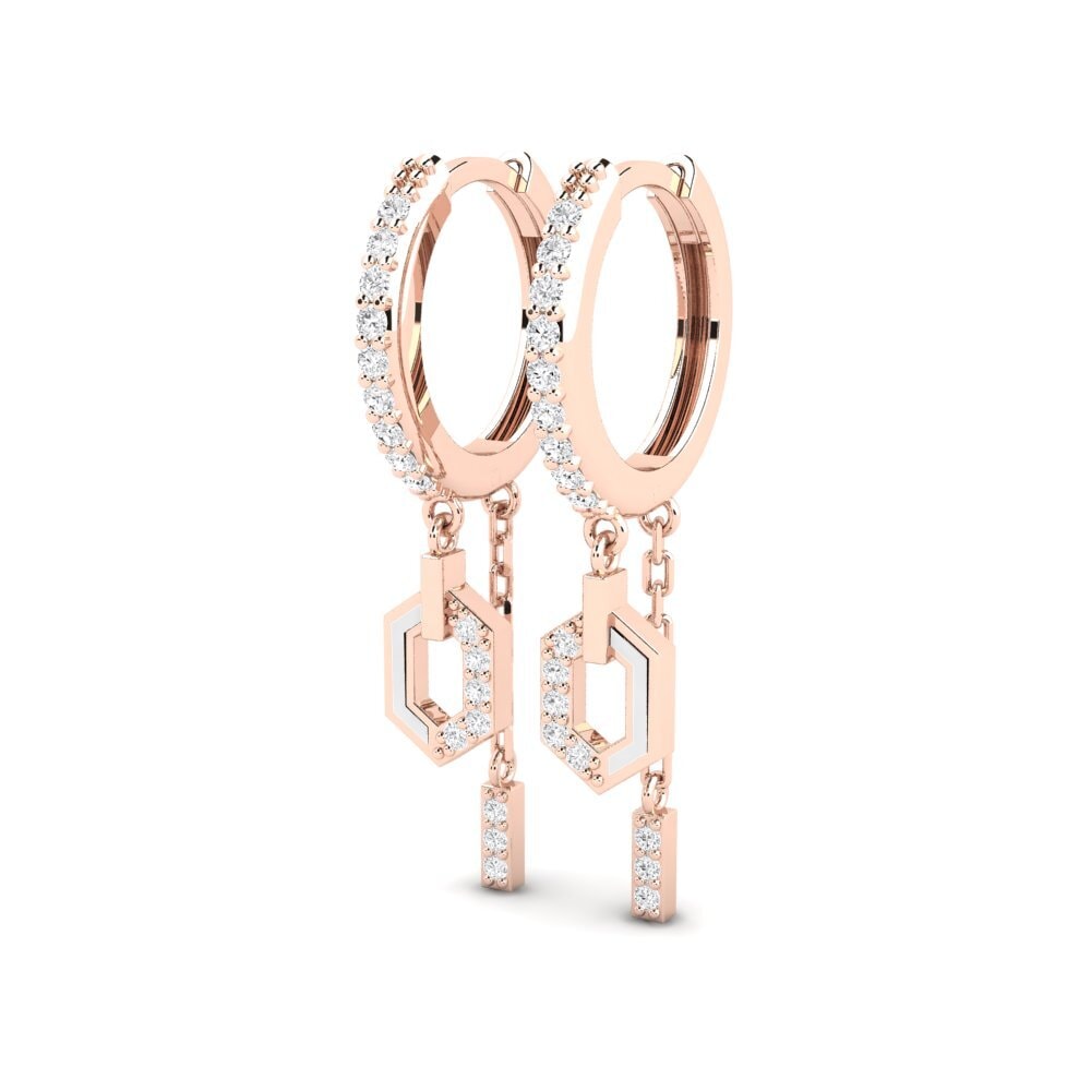 9ct Rose Gold Women's Earring Scotchpine