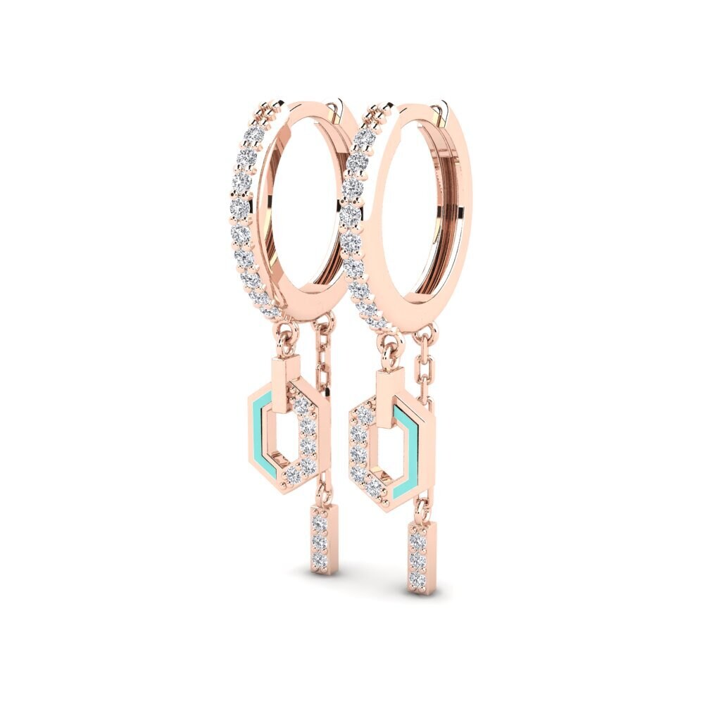 18k Oro Rosa Pendiente de mujer Scotchpine