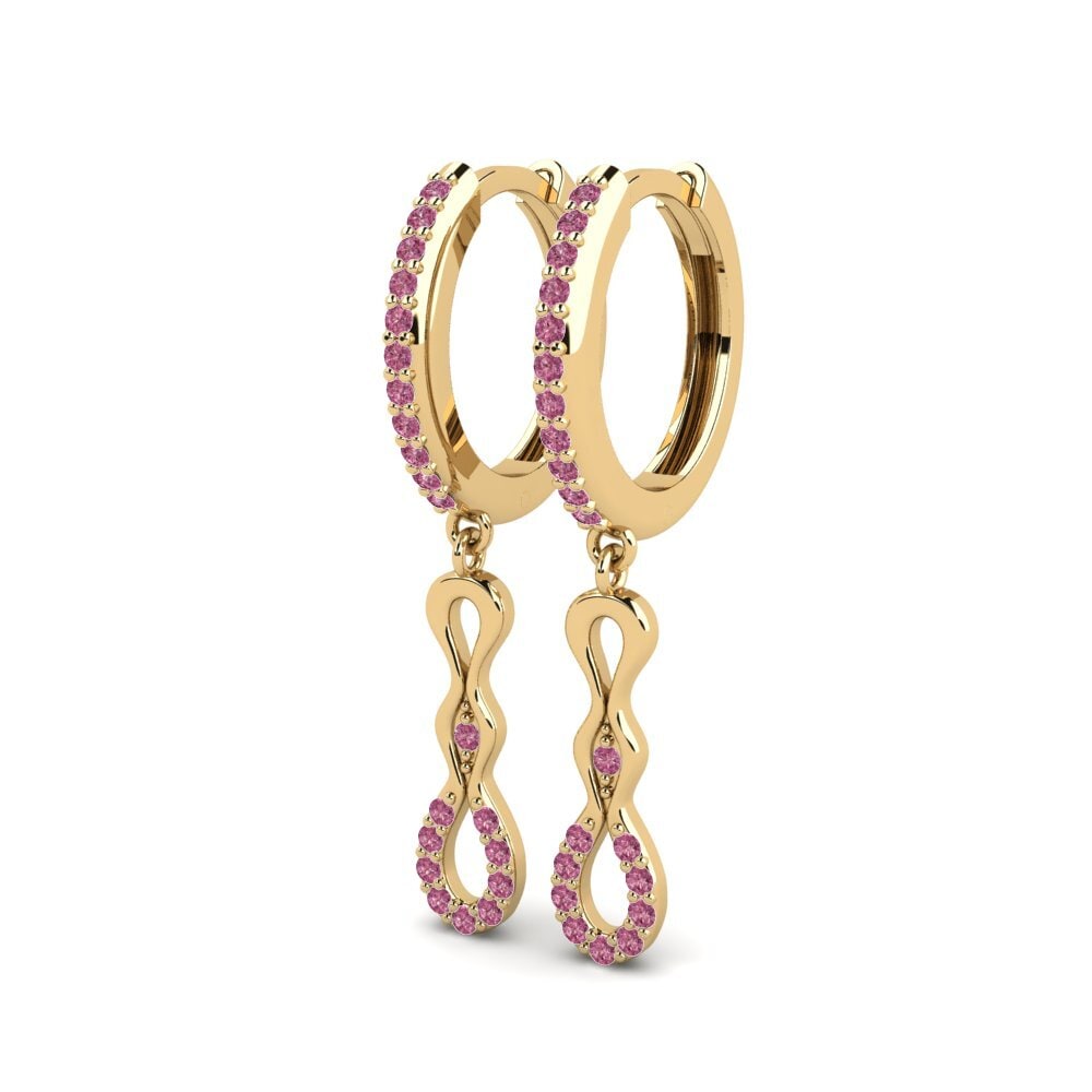 Granate Rhodolite Pendiente de mujer Setina
