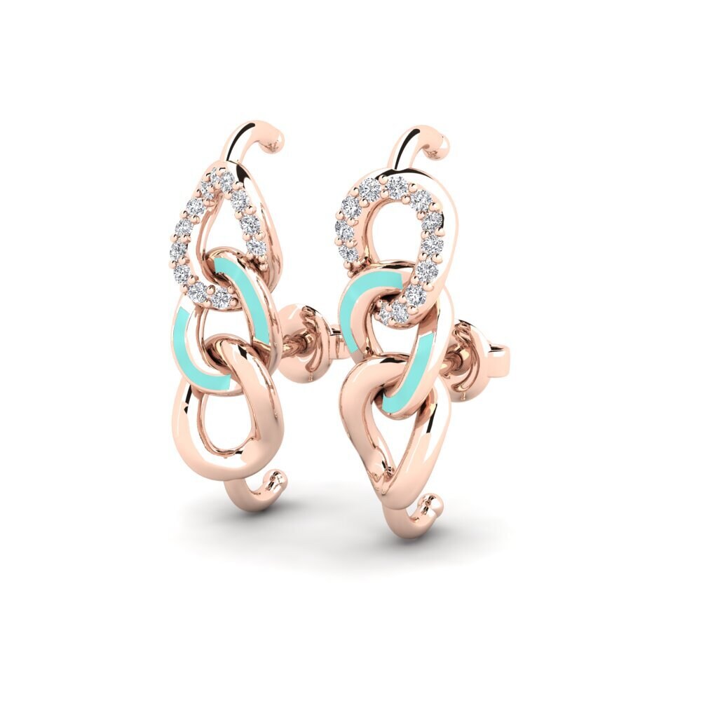 18k Oro Rosa Pendiente de mujer Tikslas