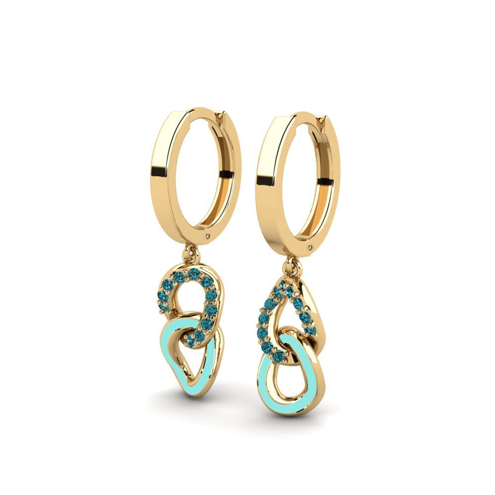 Diamante Azul Pendiente de mujer Venskab