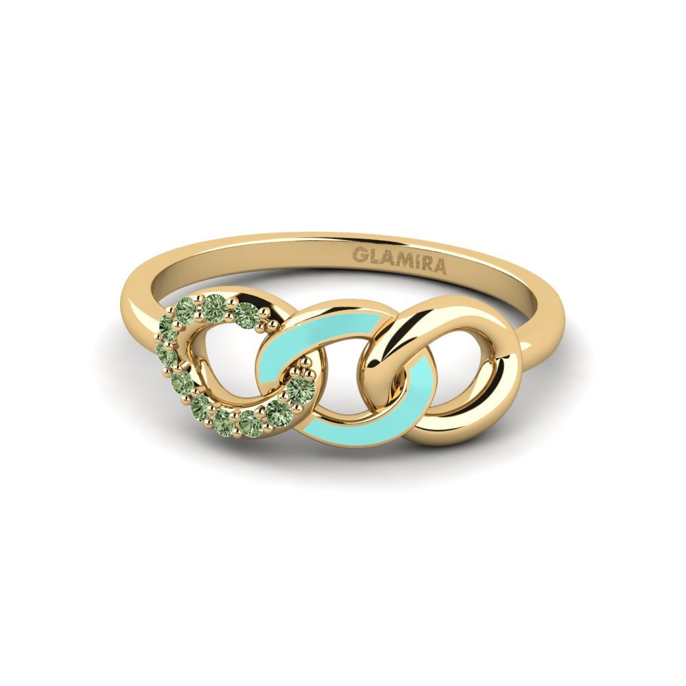 Grüner Diamant Ring Visualizza