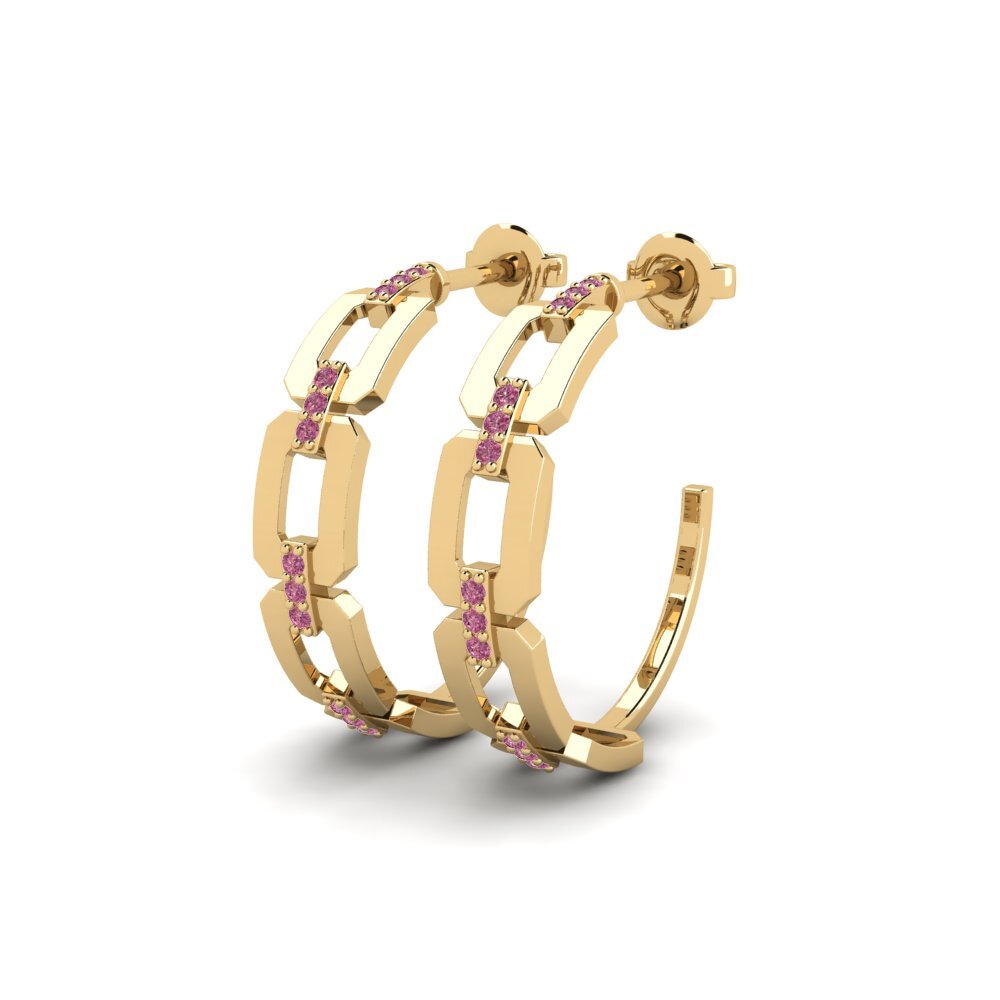 Granate Rhodolite Pendiente de mujer Vmeste