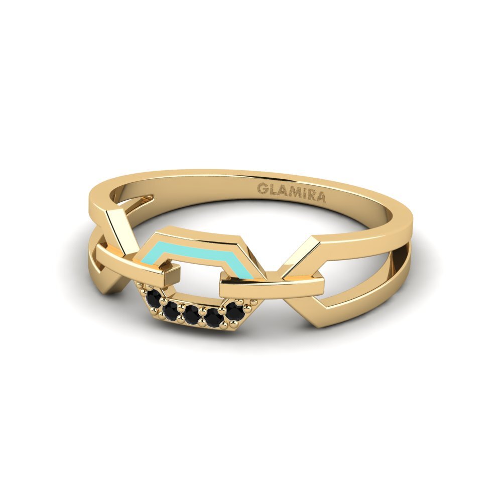 Gelbgold 585 Ring Weibdorn