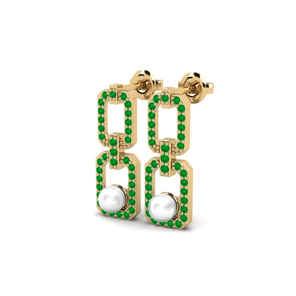Émeraude Boucle d'oreille femme Wonner