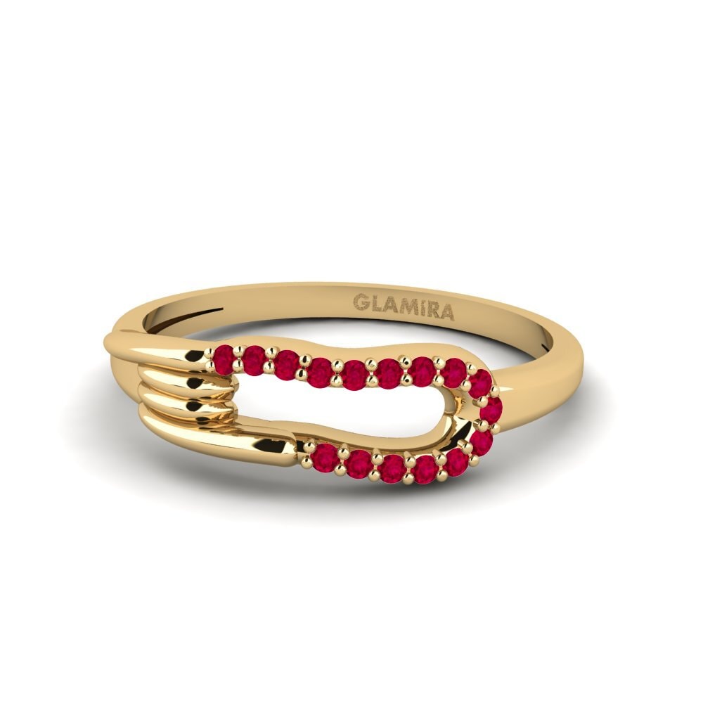 Ruby Stackable Ring Becoming
