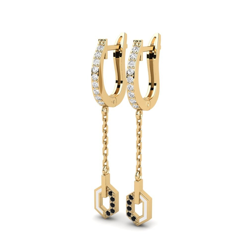 Onice Nero Orecchino da donna Birchts