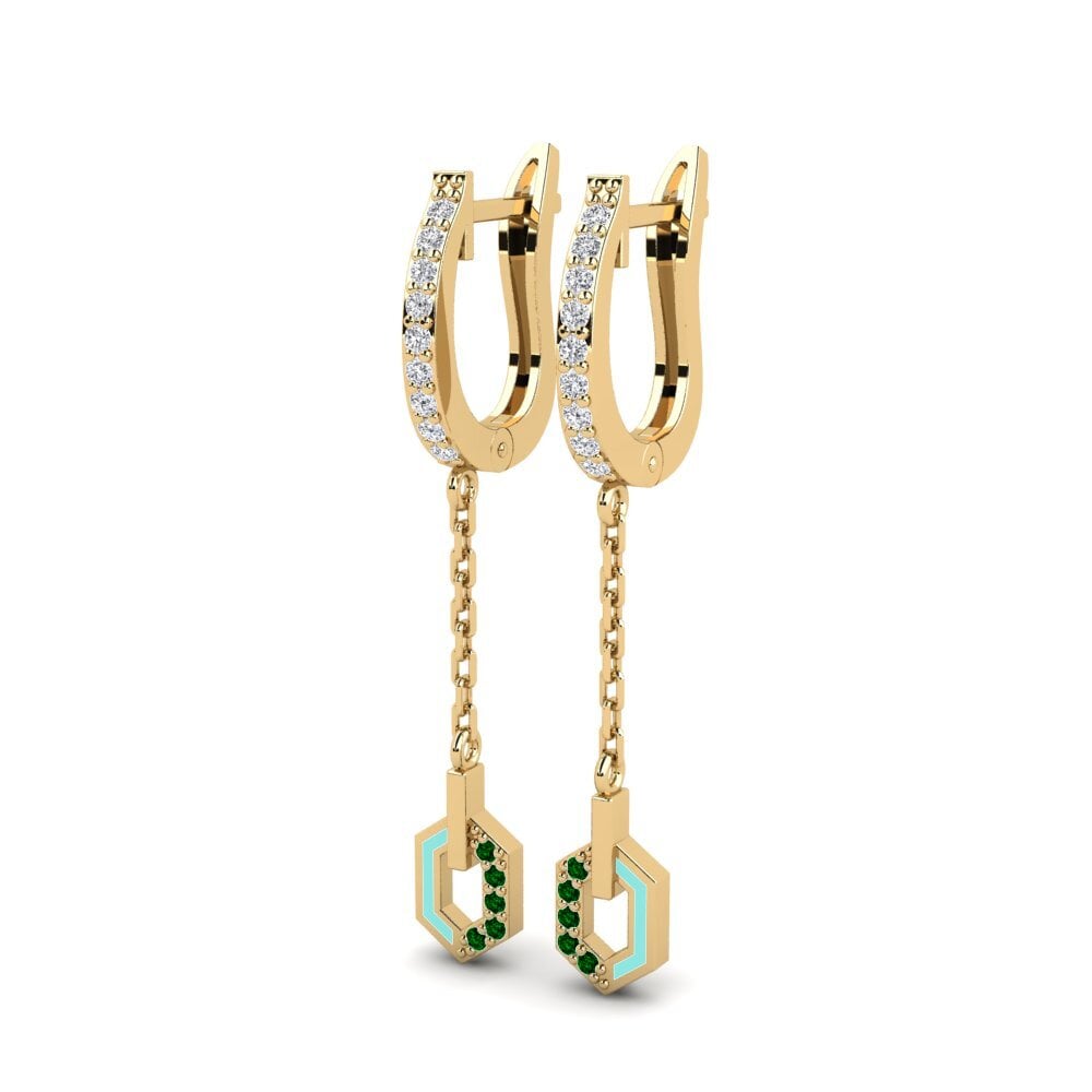 Circonita Verde Pendiente de mujer Birchts