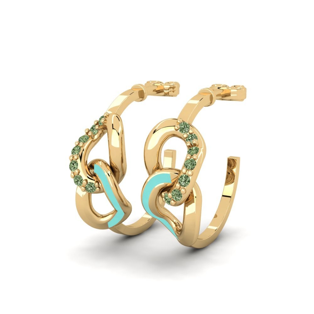 Diamante Verde Pendiente de mujer Cairdeas