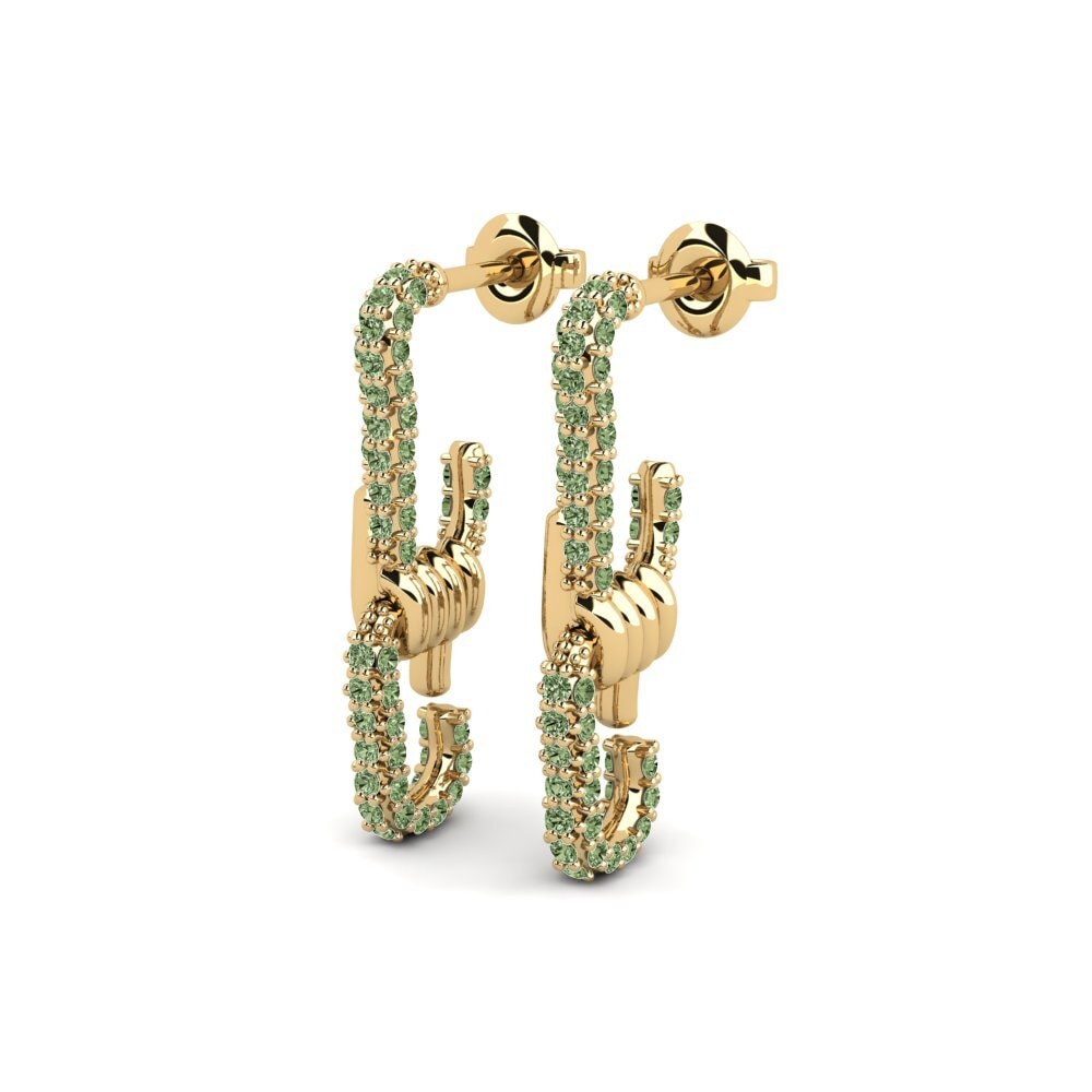 Green Diamond Women's Earring Catastrophe
