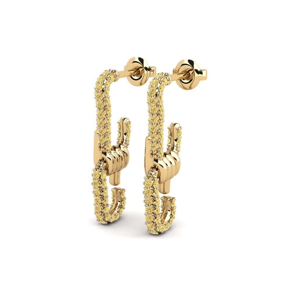 Yellow Diamond Women's Earring Catastrophe