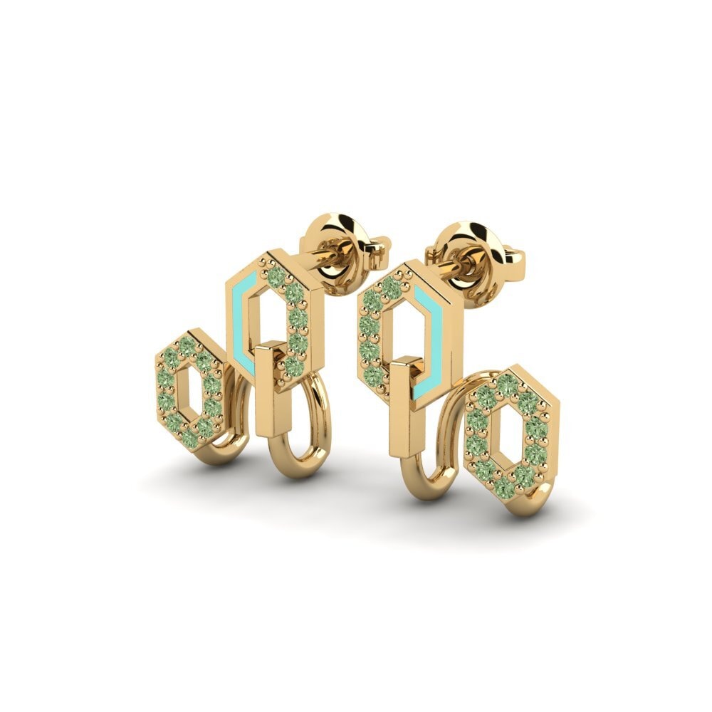 Diamante Verde Pendiente de mujer Cautleya