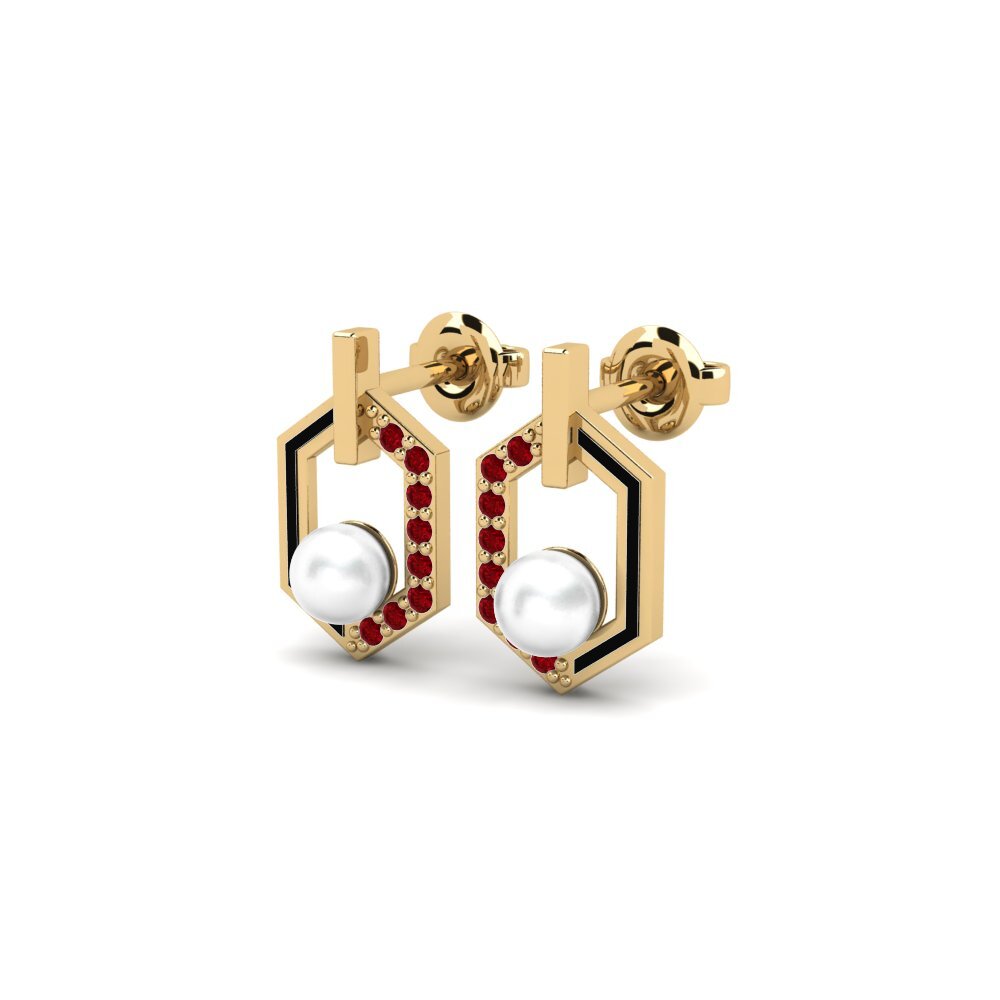 Red Zirconia Women's Earring Cerisier