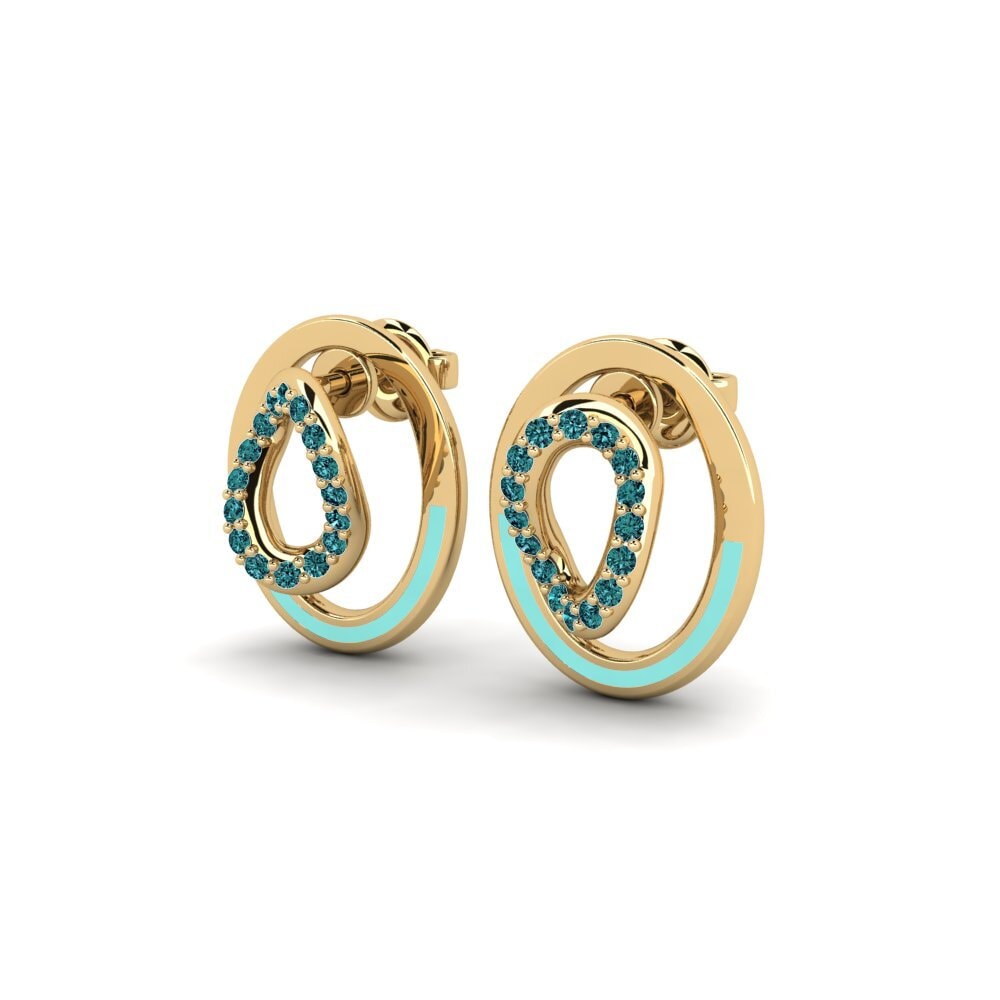 Diamante Azul Pendiente de mujer Chinangwa