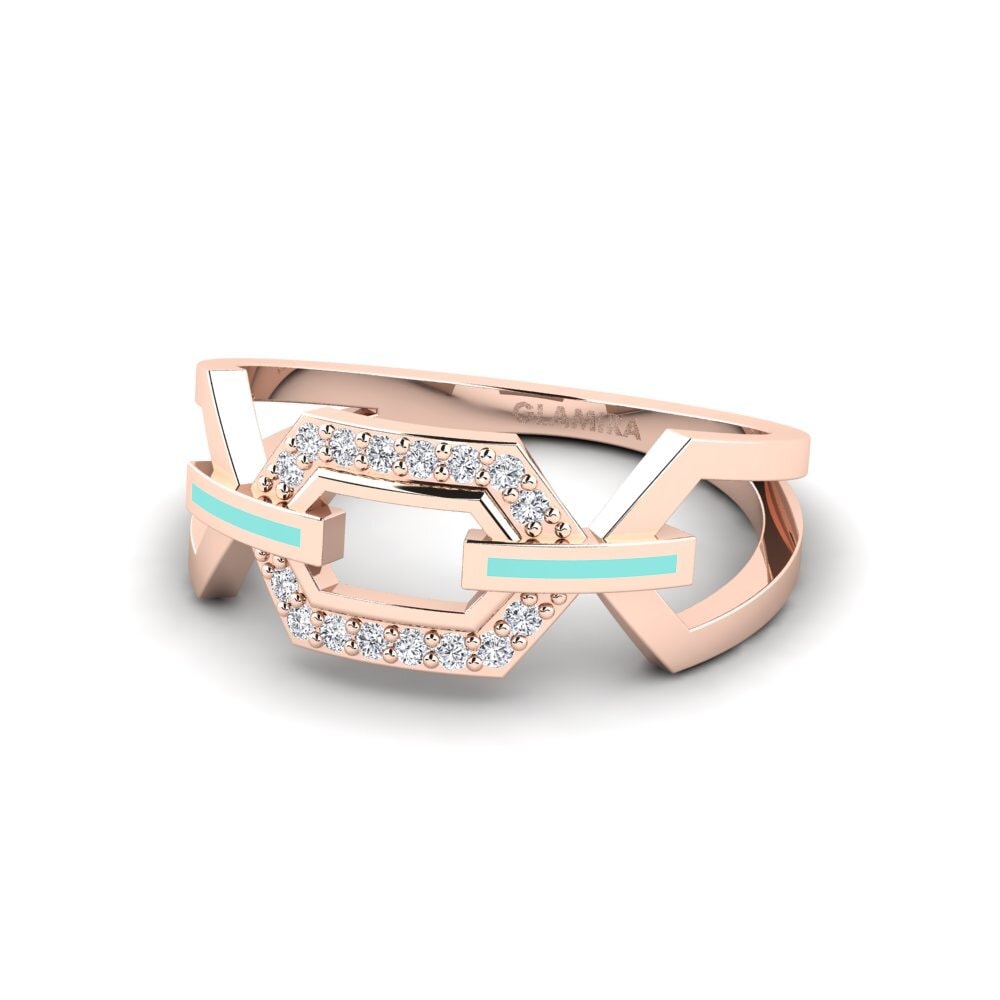 Rotgold 750 Ring Cominho