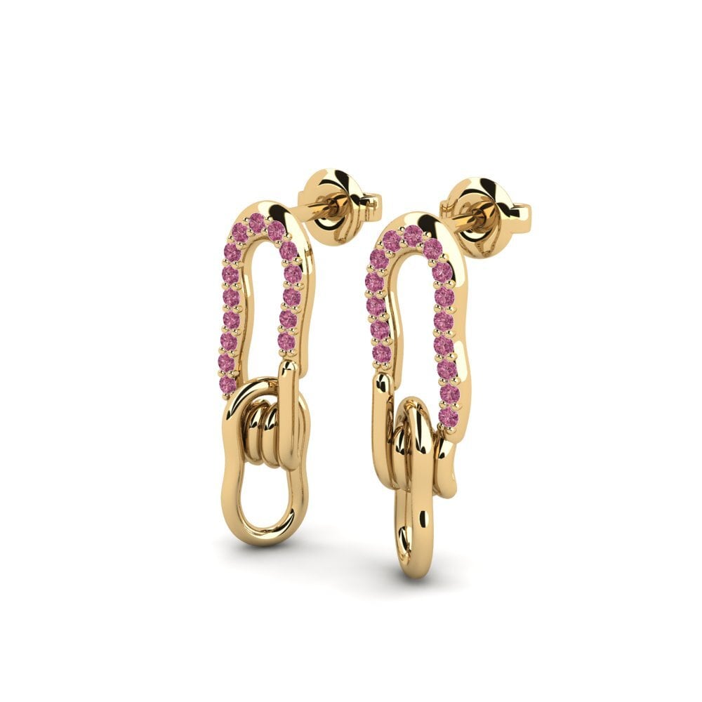 Granate Rhodolite Pendiente de mujer Conflate