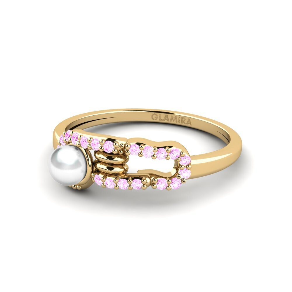 Zafiro Rosado Anillo Contextually