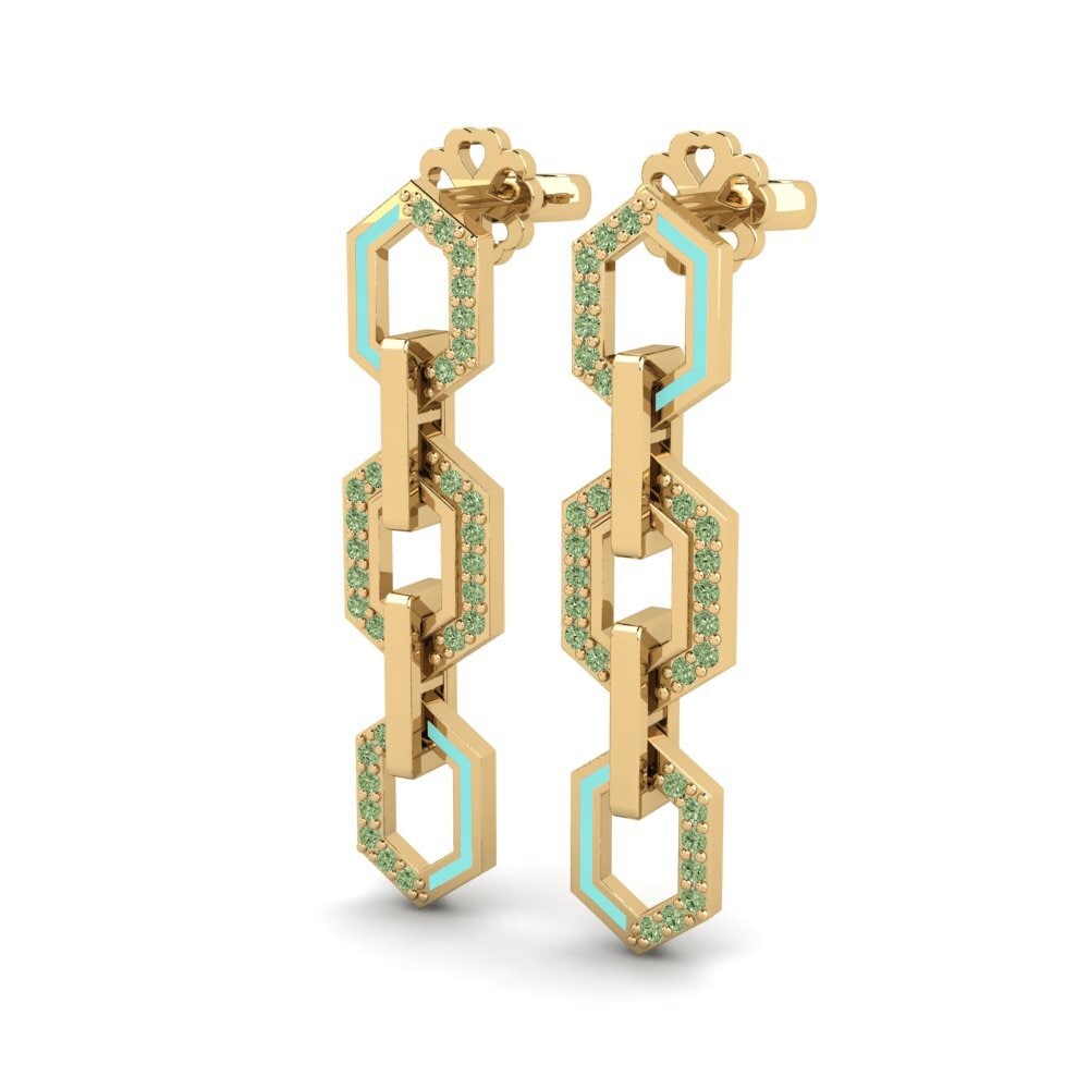 Diamante Verde Pendiente de mujer Coqueiro