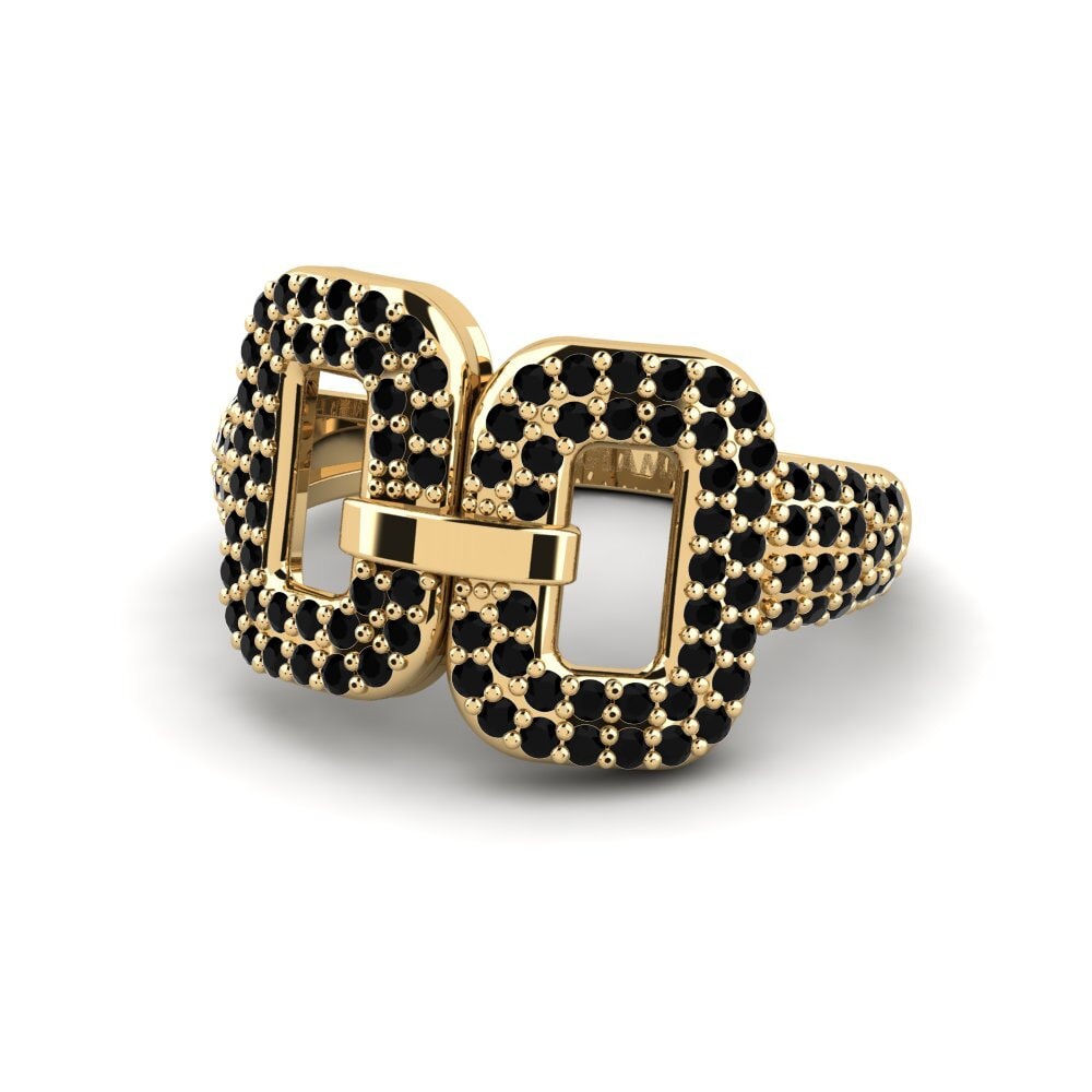Zafiro negro Anillo Dareen