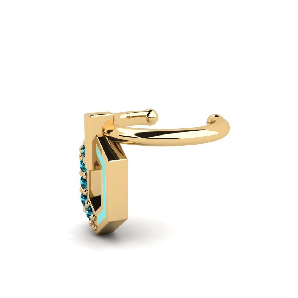 Diamante Azul Pendiente de mujer Delphinum