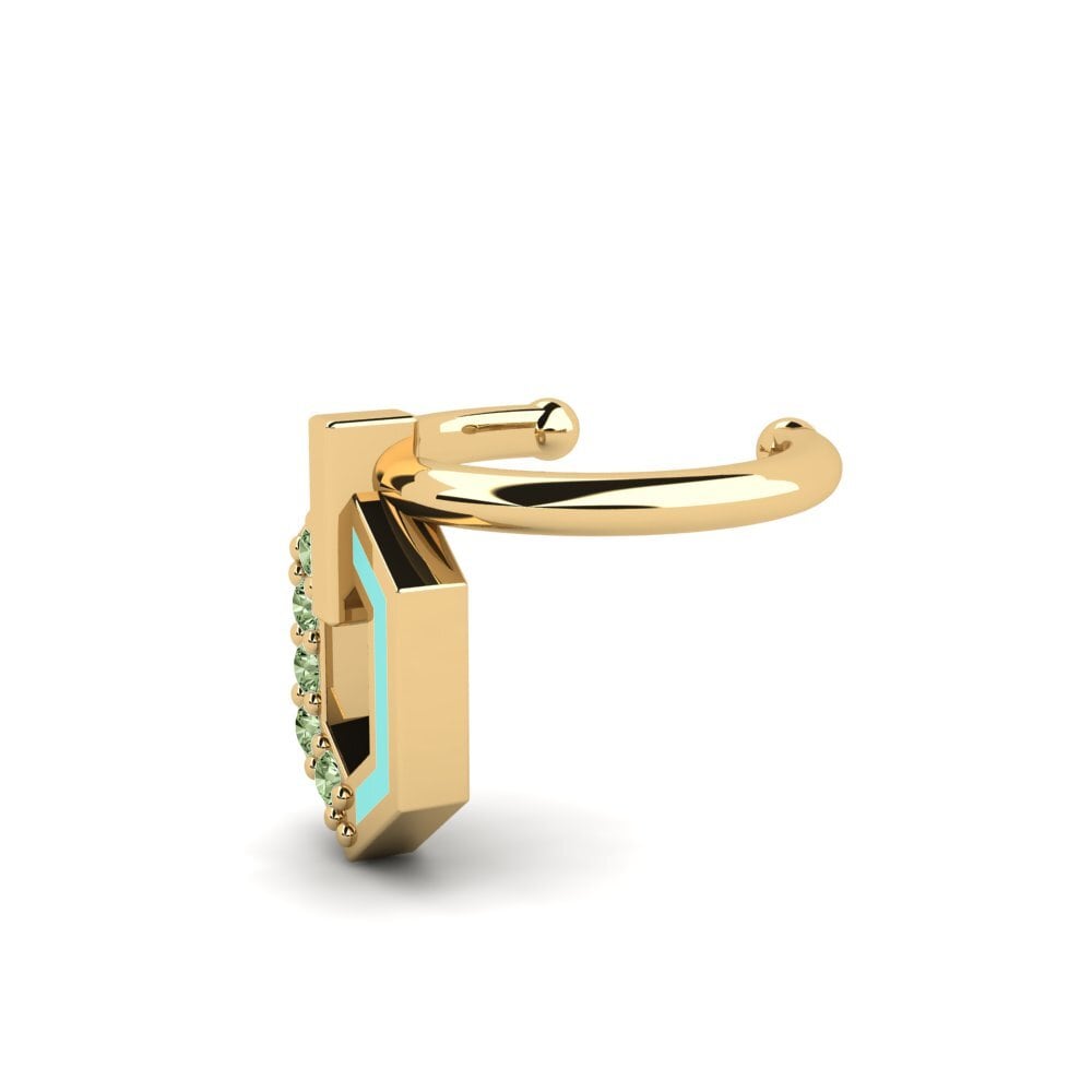 Diamante Verde Pendiente de mujer Delphinum