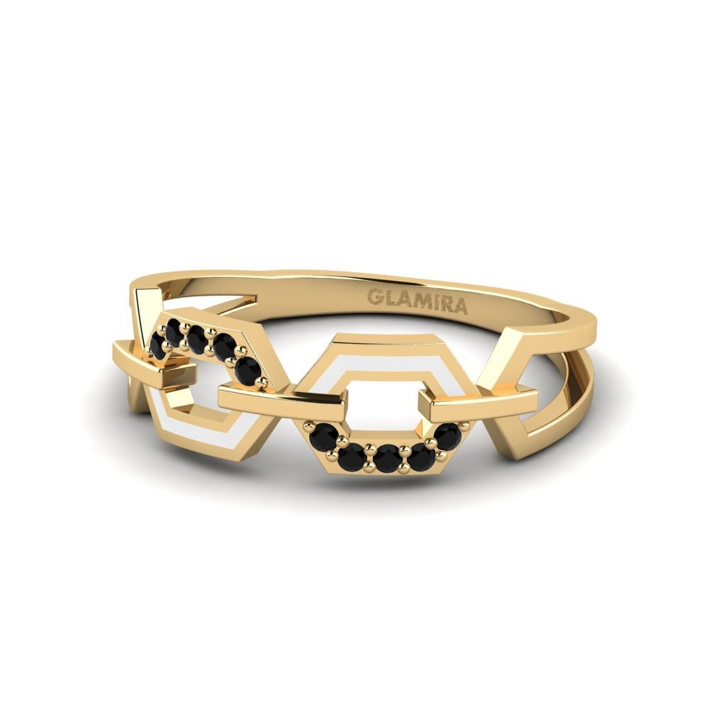 Zafiro negro Anillo Elmtre