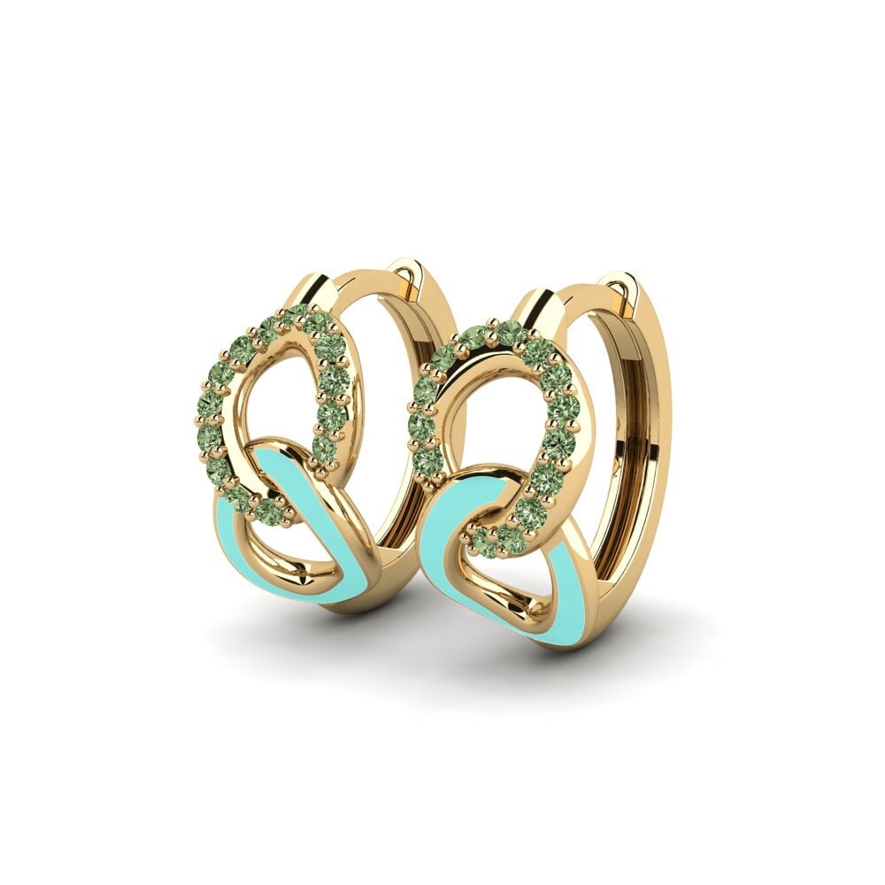 Diamante Verde Pendiente de mujer Enjuba