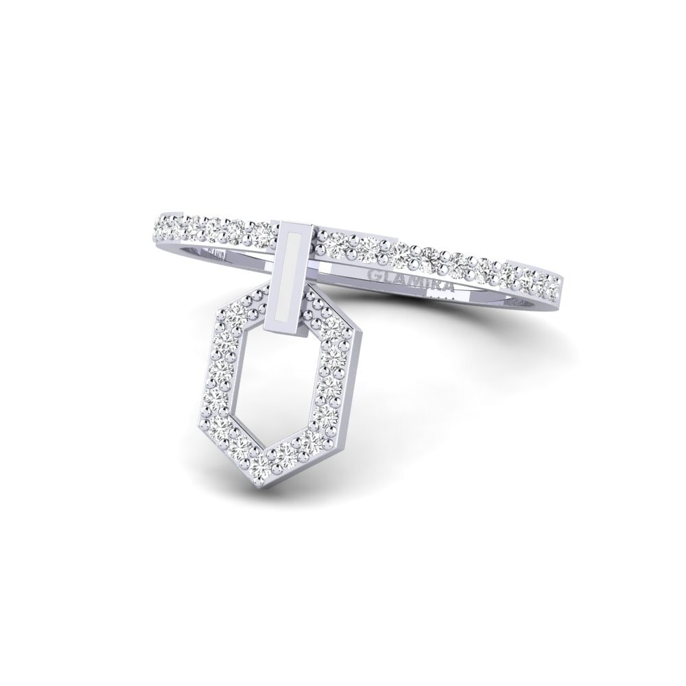 950 Palladium Stackable Ring Fraxinun