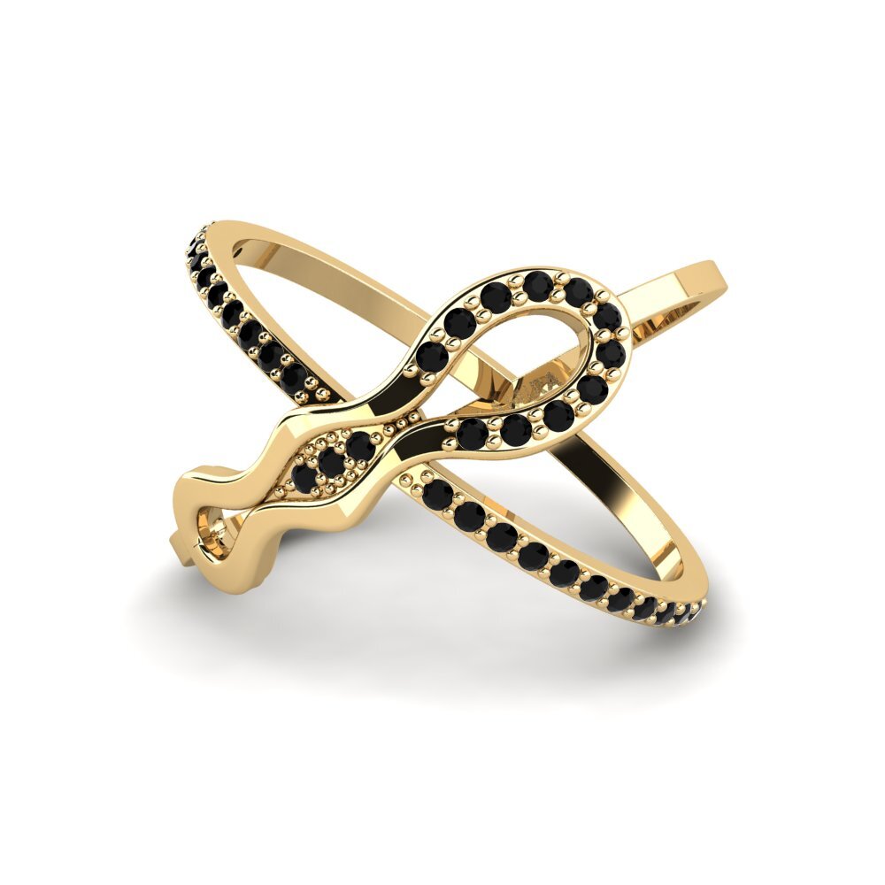Zafiro negro Anillo Gihty