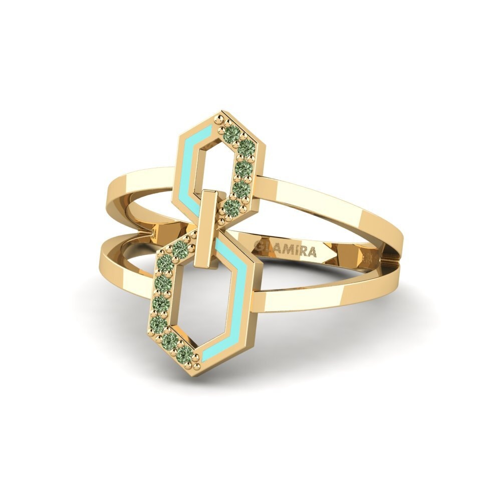 Grüner Diamant Ring Gingeri
