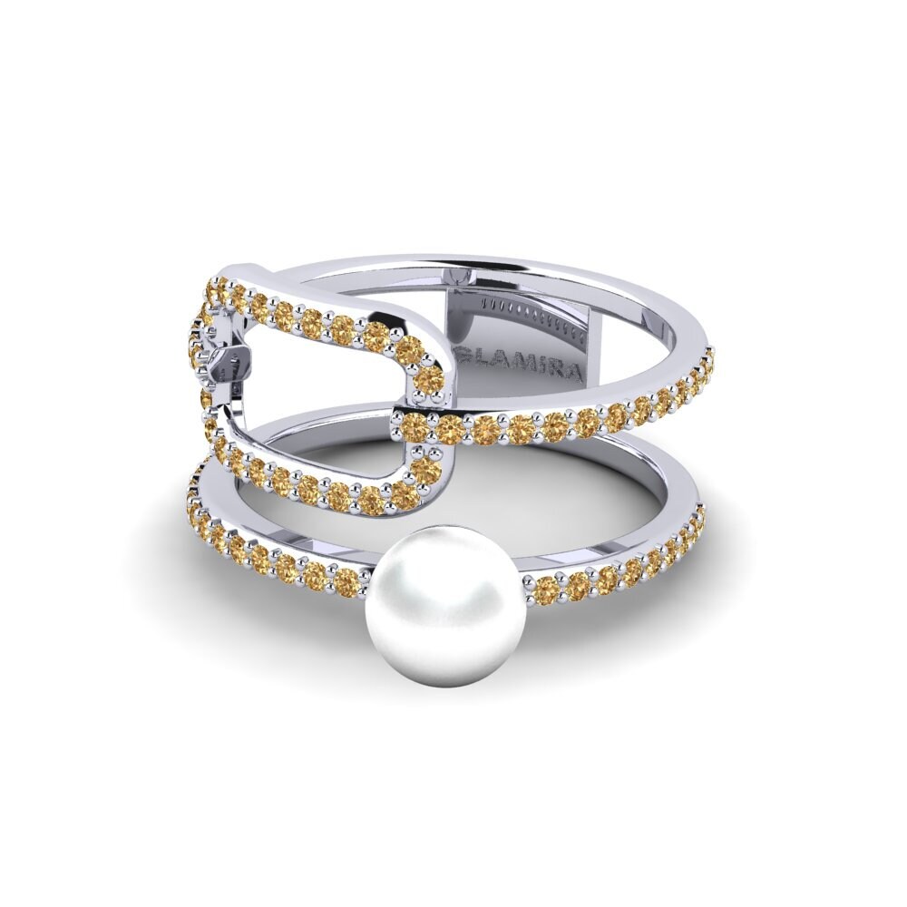 950 Platinum Brown Diamond Ring Iagona