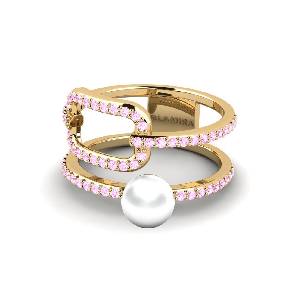 Zafiro Rosado Anillo Iagona
