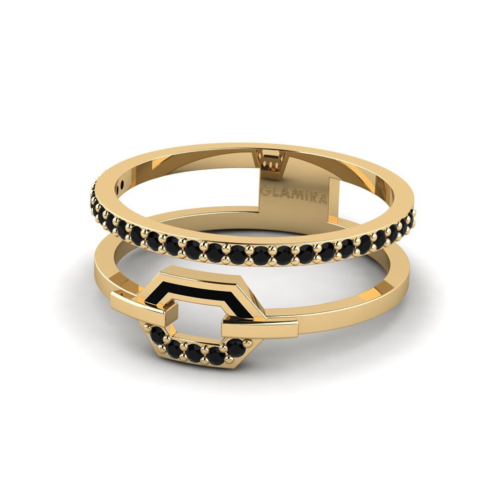 Zafiro negro Anillo Ionicera