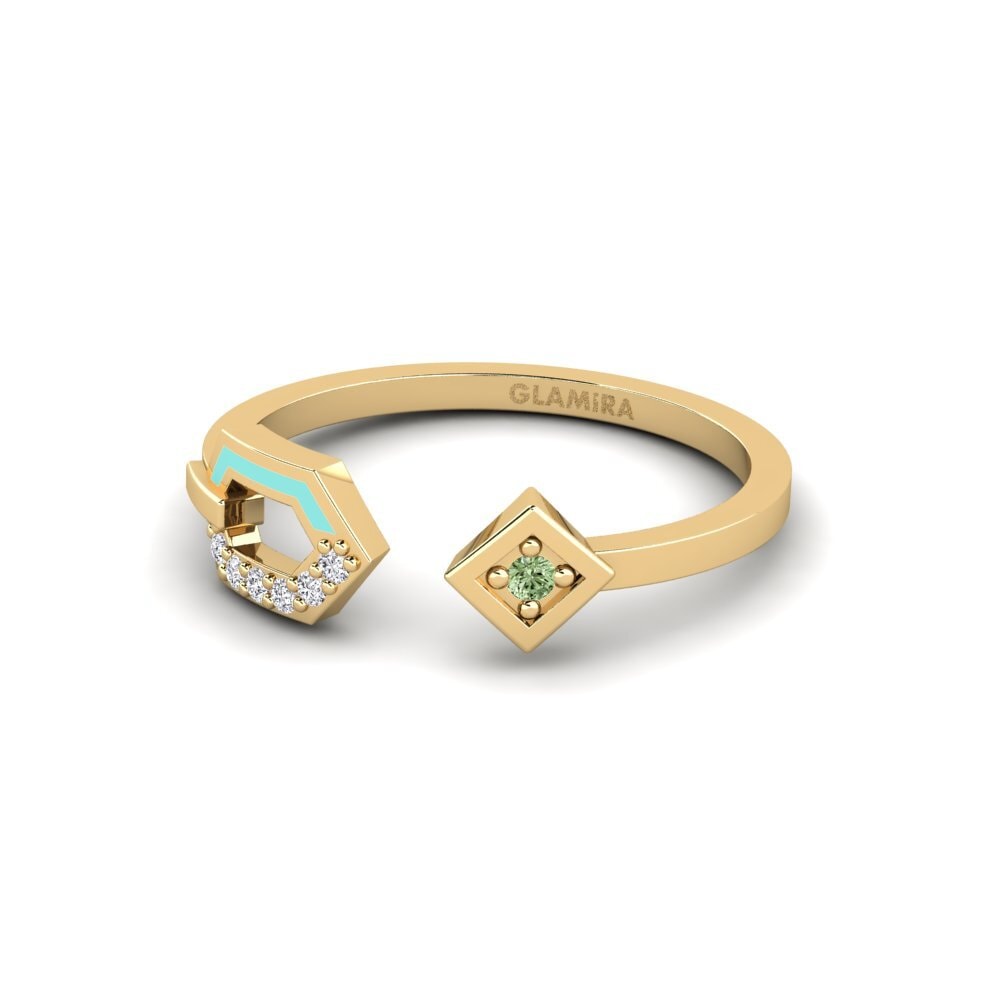 Grüner Diamant Ring Linaria