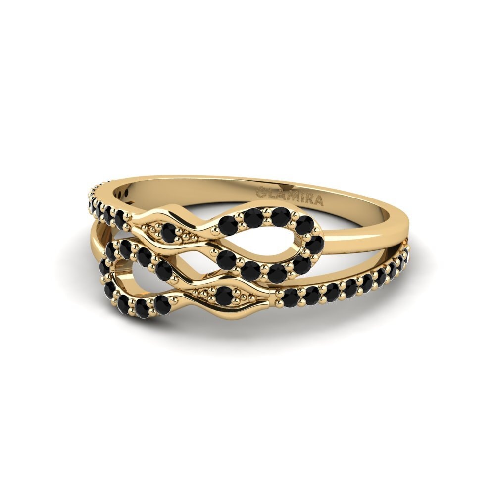 Zafiro negro Anillo Masterna