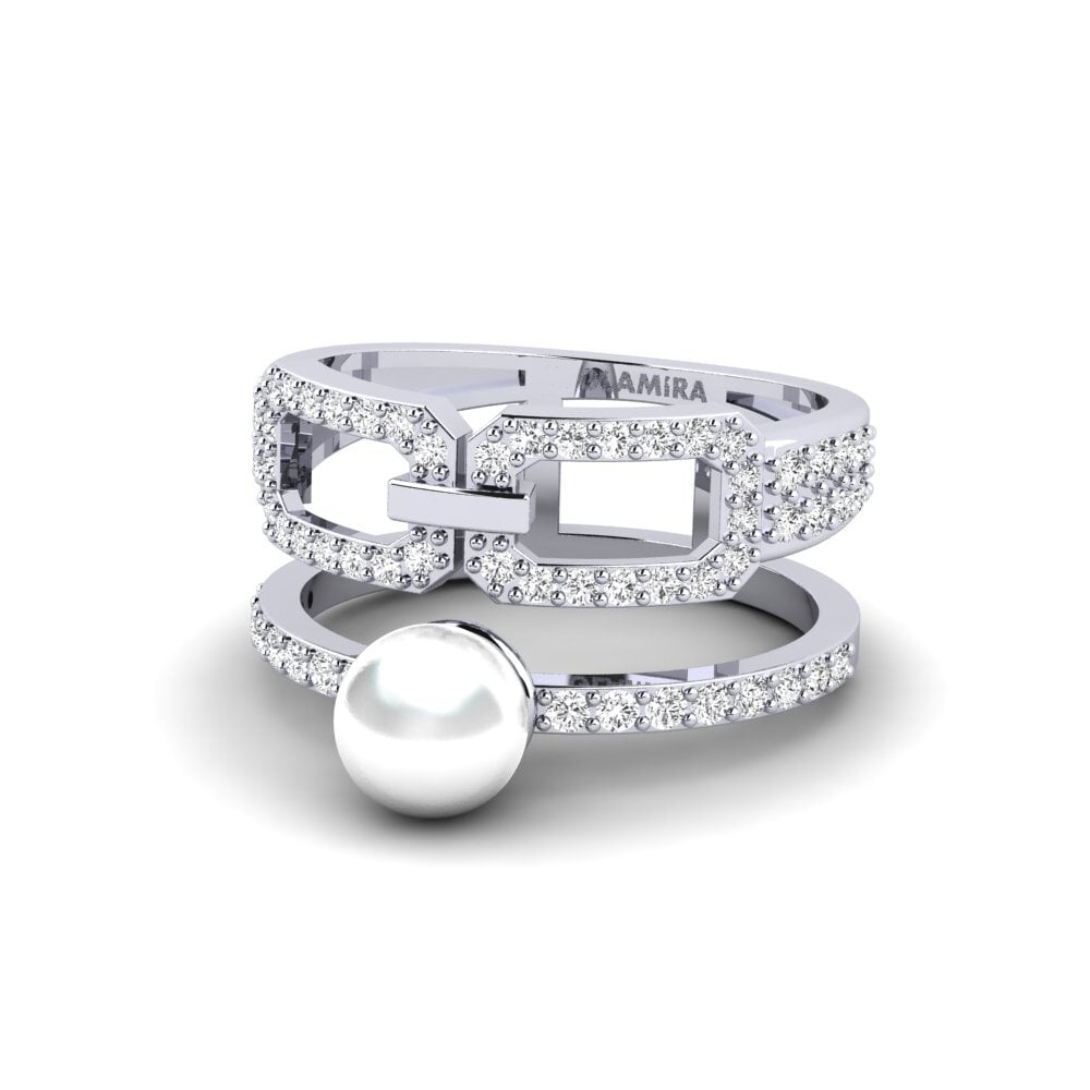 14ct White Gold Ring Miorbhuil