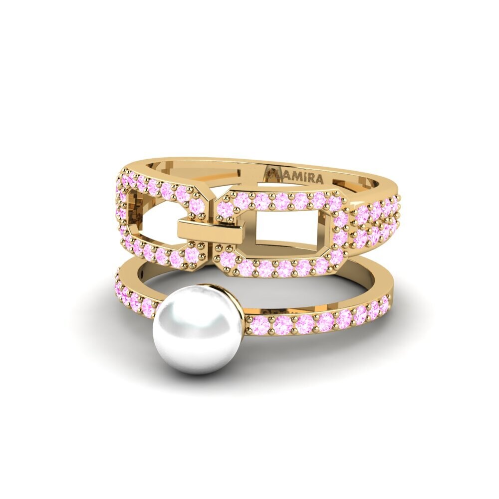 Zafiro Rosado Anillo Miorbhuil