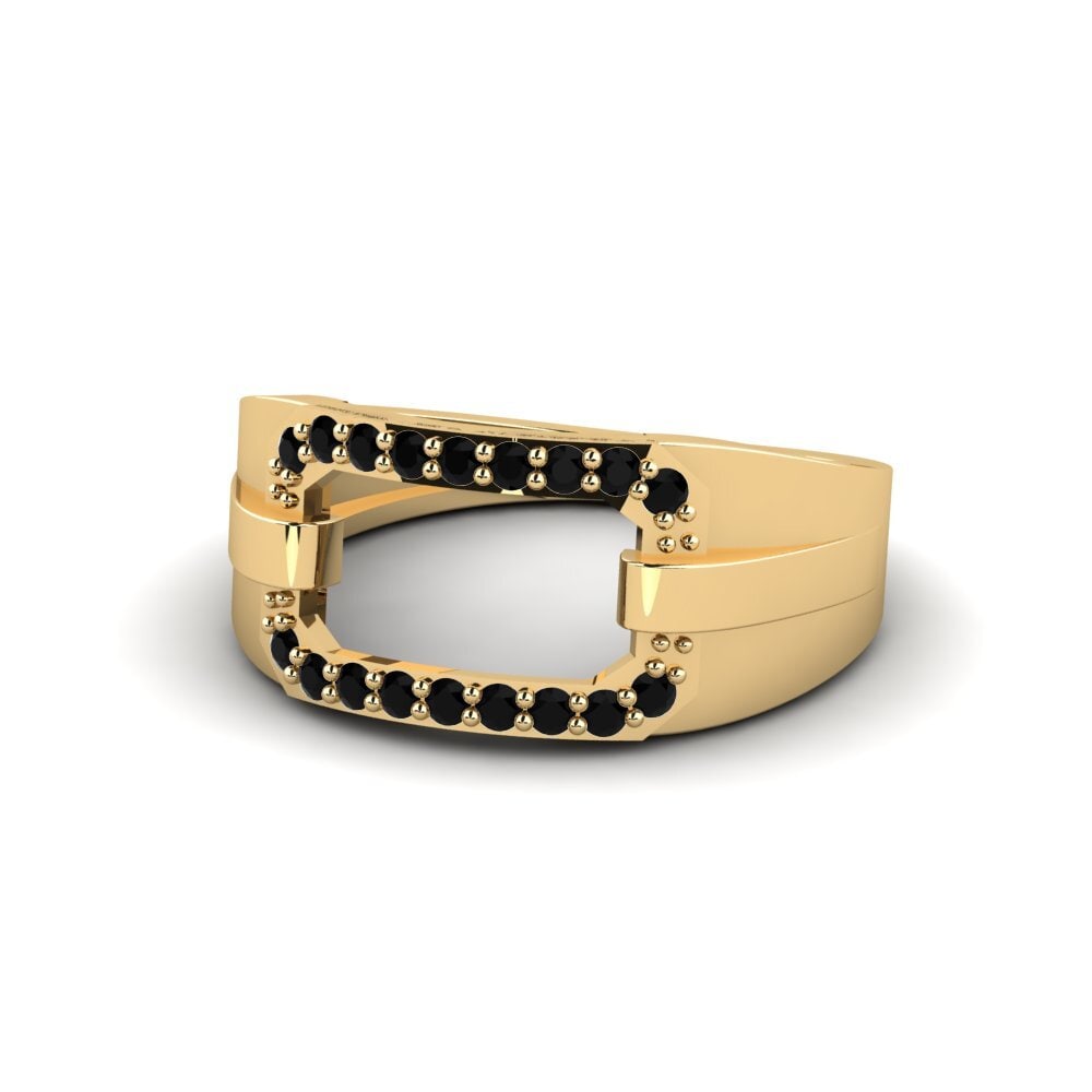 Zafiro negro Anillo Miraria