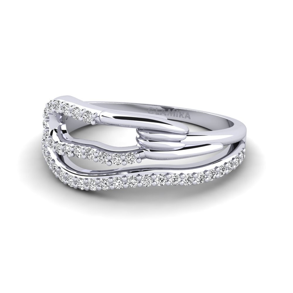14ct White Gold Ring Mondegreen