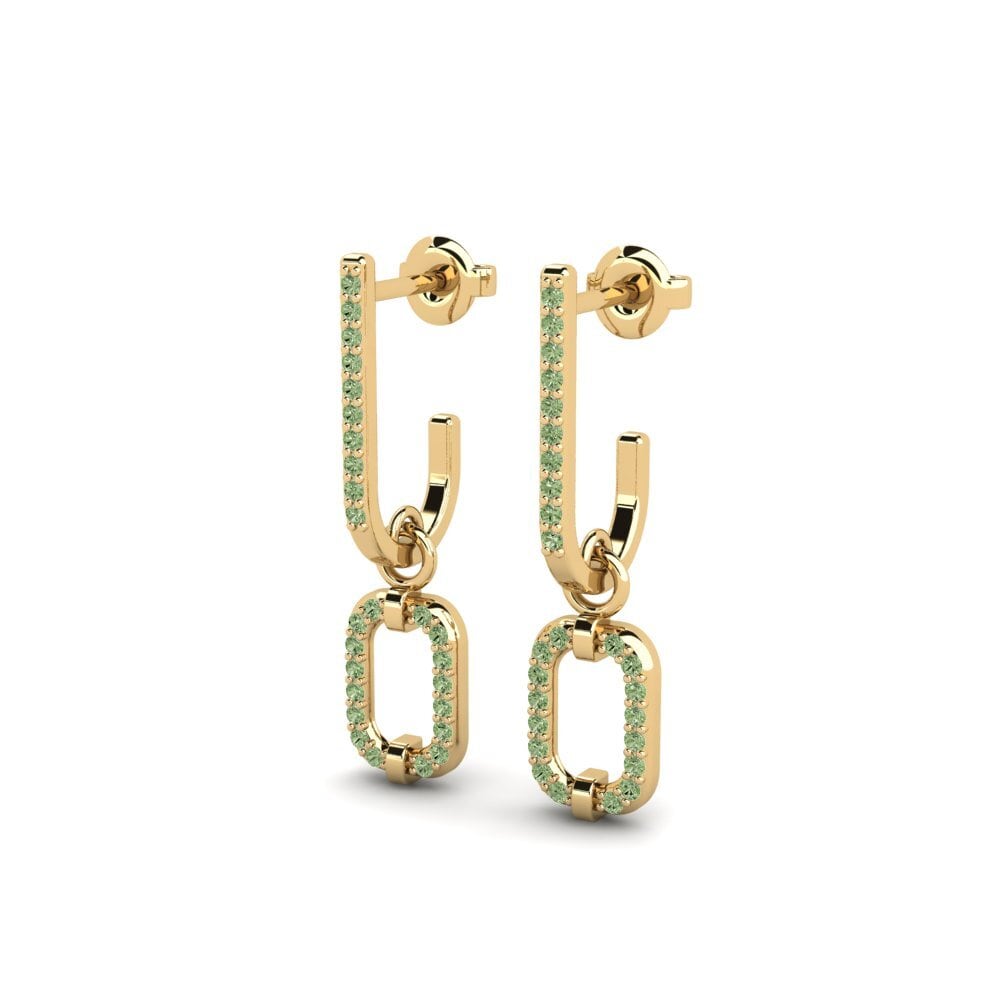 Green Diamond Women's Earring Ndoto