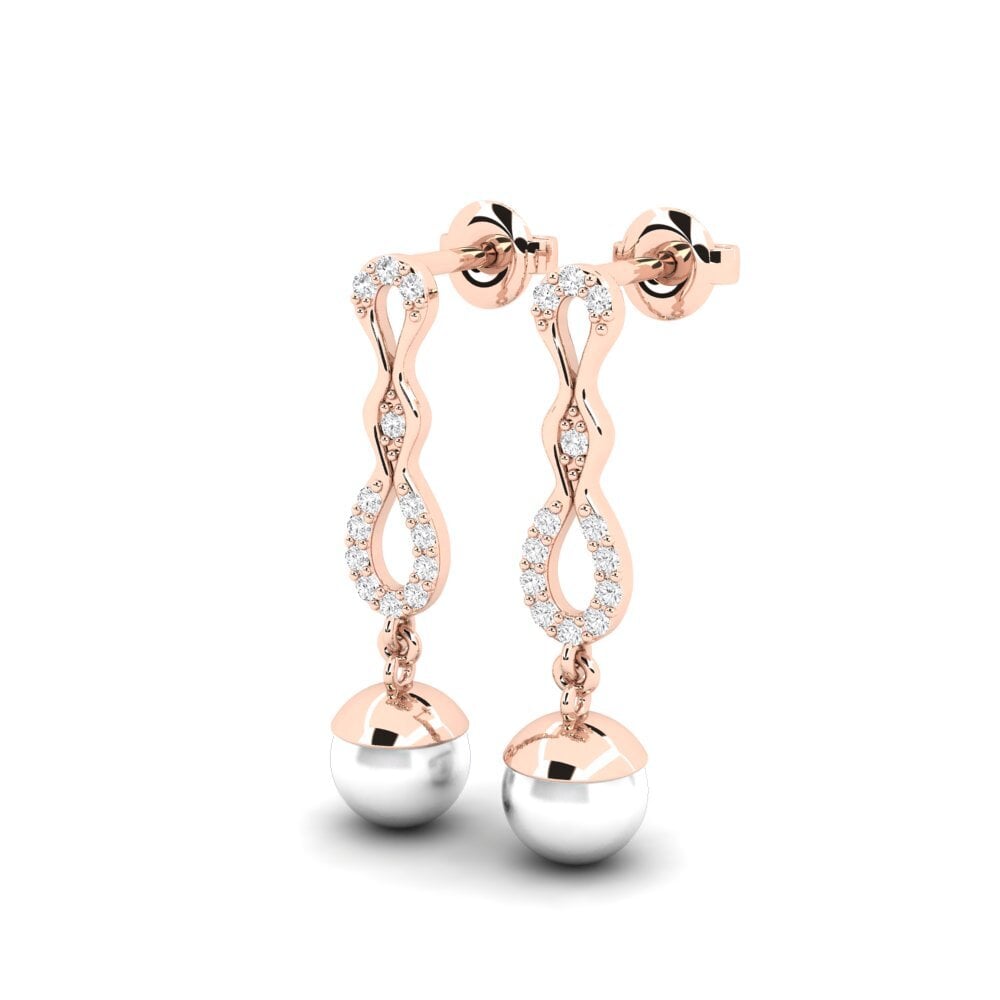9ct Rose Gold Women's Earring Netross