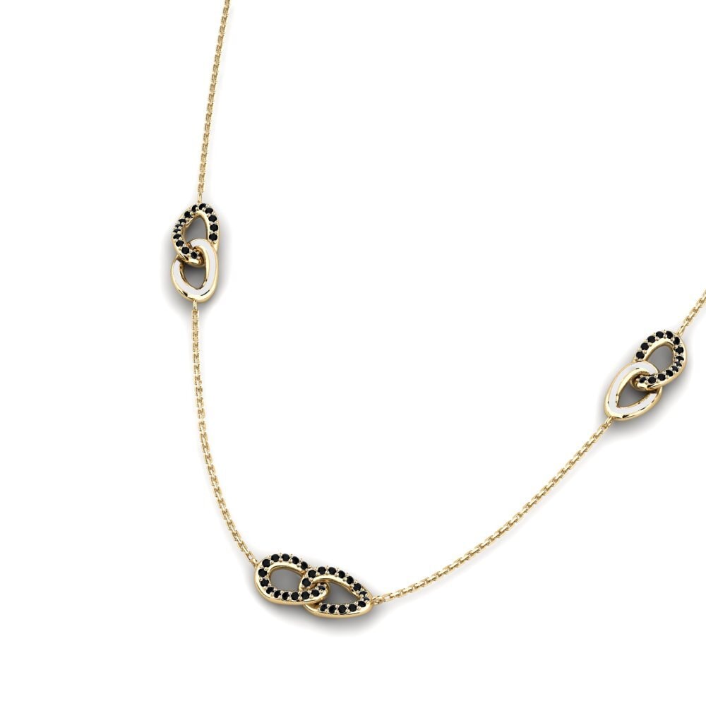 Black Onyx Women's Necklace Agasawa