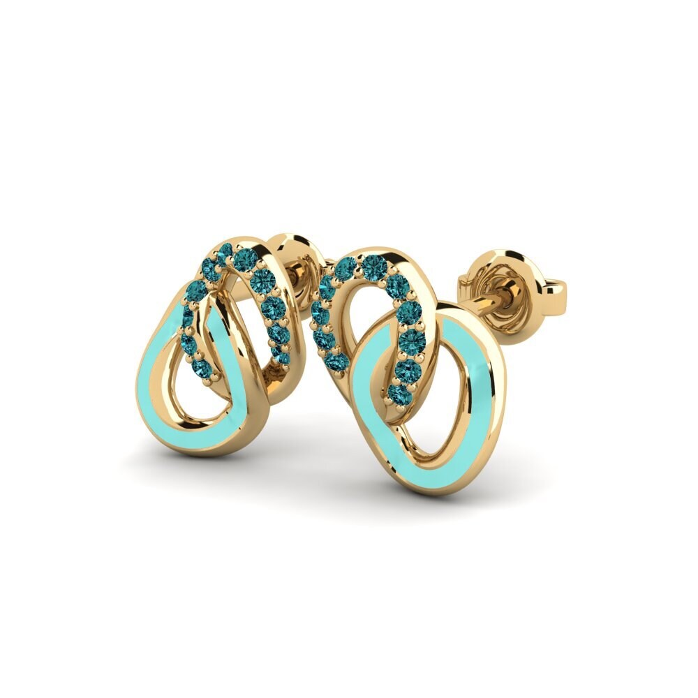 Diamante Azul Pendiente de mujer Aurinko
