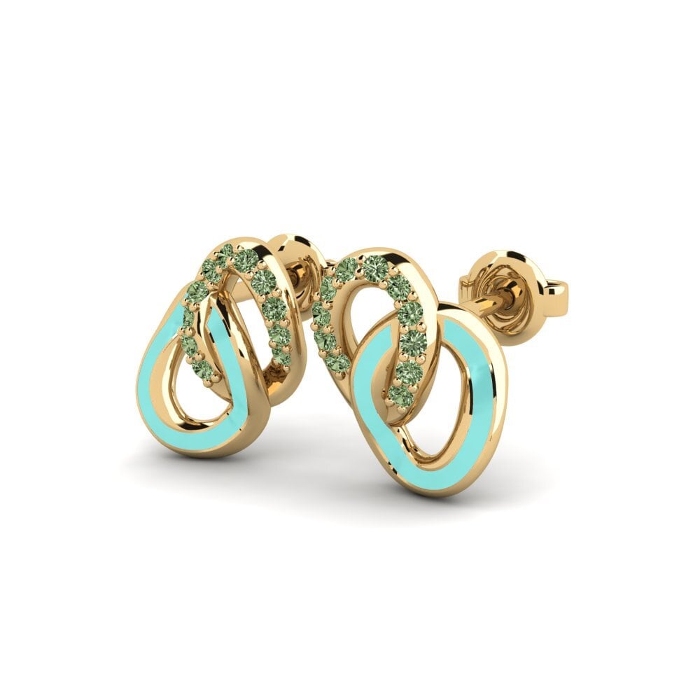 Diamante Verde Pendiente de mujer Aurinko