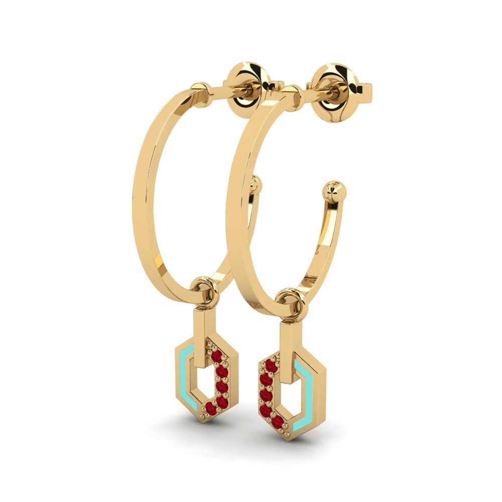 Red Zirconia Women's Earring Bergahorn