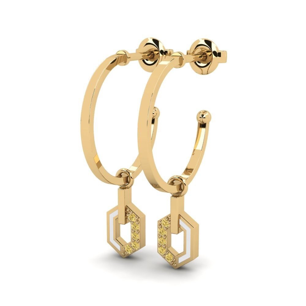 Diamante Amarillo Pendiente de mujer Bergahorn