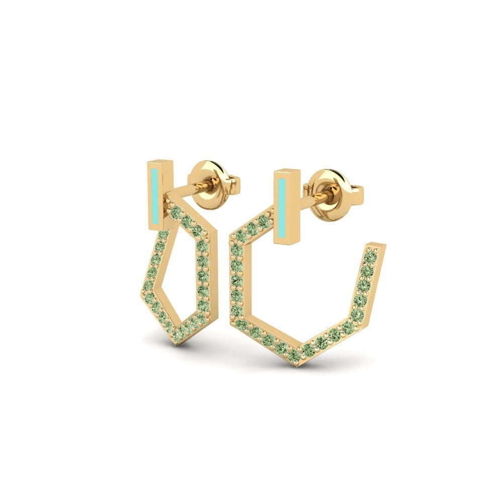 Diamante Verde Pendiente de mujer Idaeus