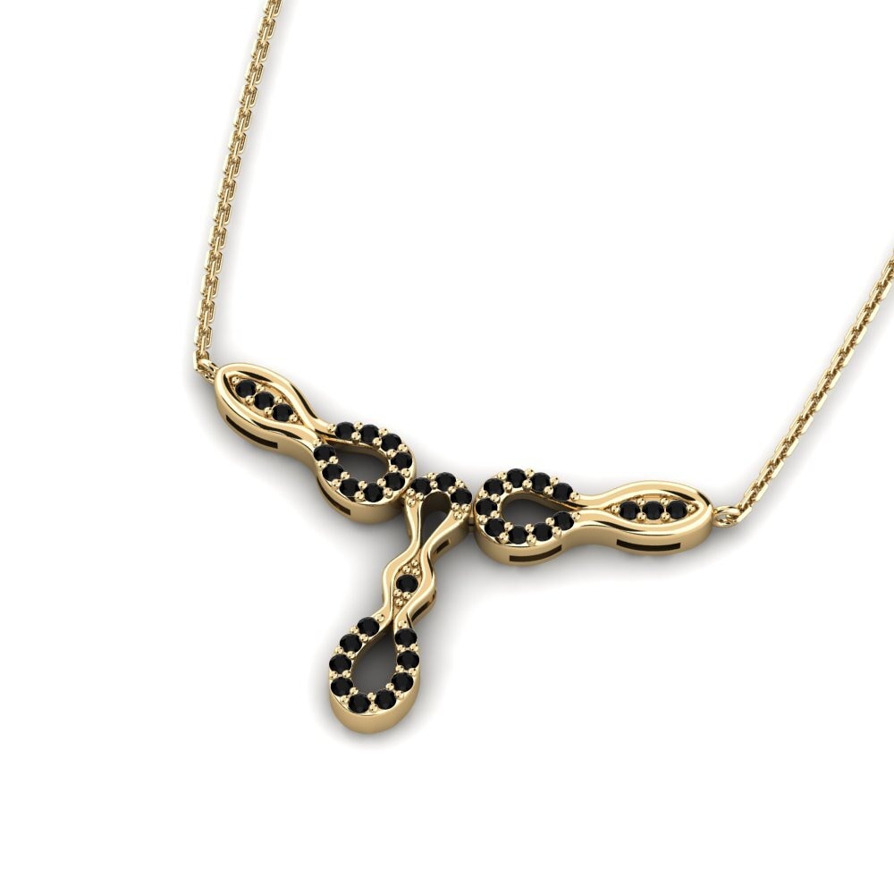 Black Onyx Women's Necklace Oscansy