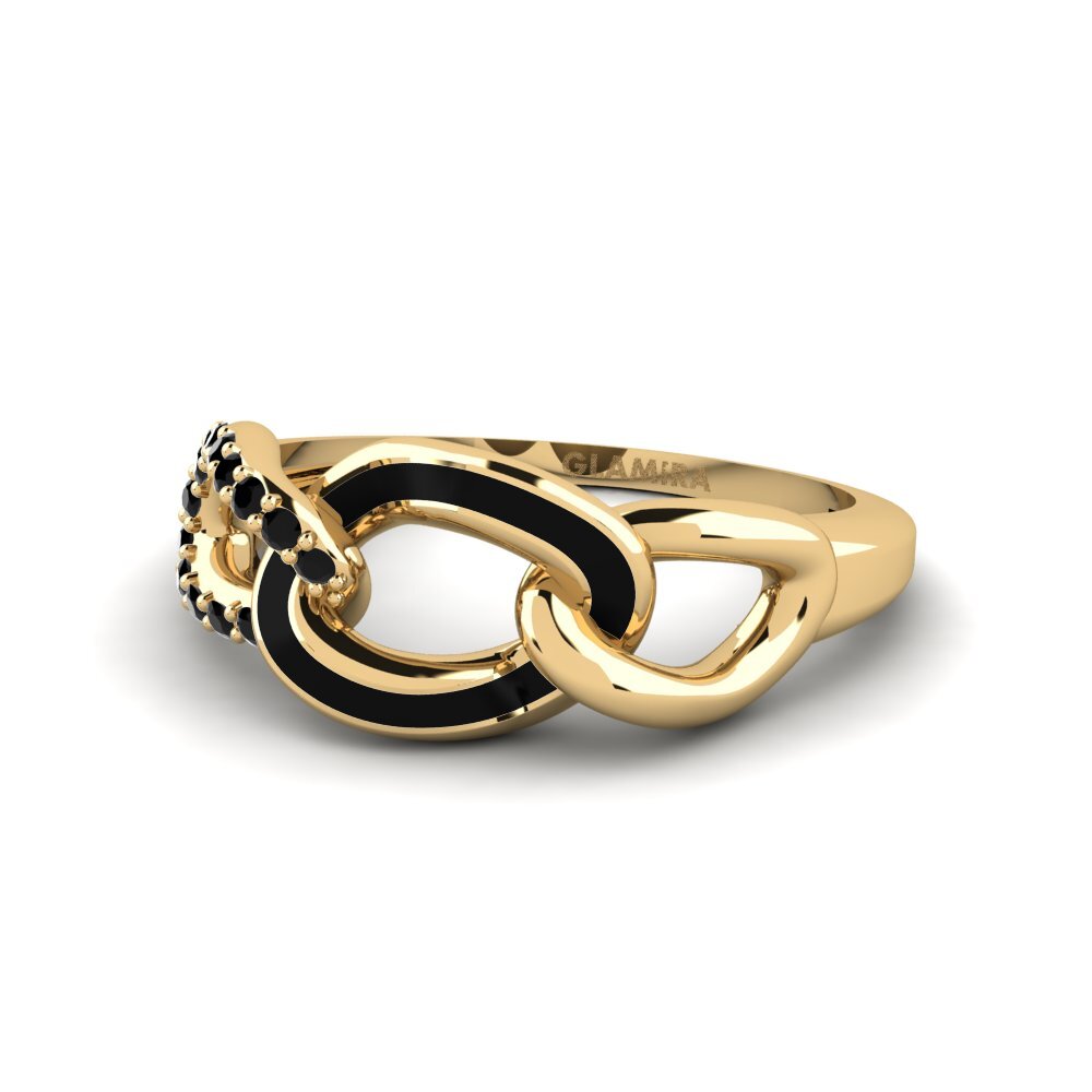 Zafiro negro Anillo Srengenge